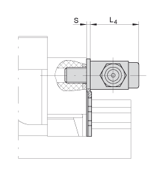 INA 钢刮屑片 APLE35-OE, 两排直线循环球轴承及导轨组件，油润滑