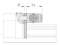 INA 端部密封件 ABE.KWSE30-OE-FPM, 单唇密封，油润滑，密封唇材料 FPM