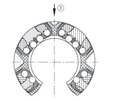 INA 直线球轴承 KSO40-PP, 开式设计，两侧唇密封