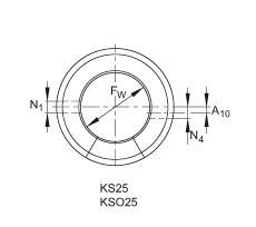 INA 直线球轴承 KS25, 两侧间隙密封