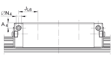 INA 球单轨引导系统 KUVE30-B-HL, 高长系列滑块，四排，满装球；可提供耐腐蚀设计