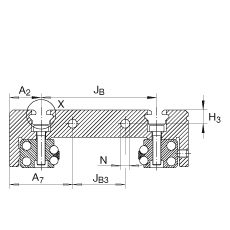 INA 直线循环球轴承单元滑块 KWVK42-AL, 铝滑块
