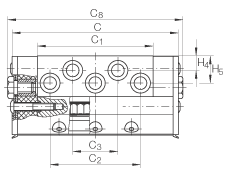 INA 直线滚子轴承 RUSW4020, 所有面都进行密封，带两个90度滚子回转槽