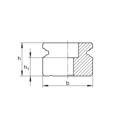 INA 导轨 TKDM12-W, 两排微型直线循环球轴承及导轨组件，耐腐蚀设计