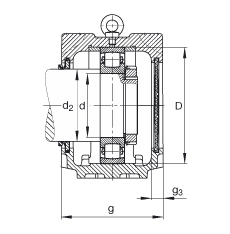 FAG 直立式轴承座 SNV280-L + 20326-MB + DHV326, 根据 DIN 738/DIN739 标准的主要尺寸，剖分，带圆柱孔和紧定套的鼓形滚子轴承，V 型圈密封，脂和油润滑